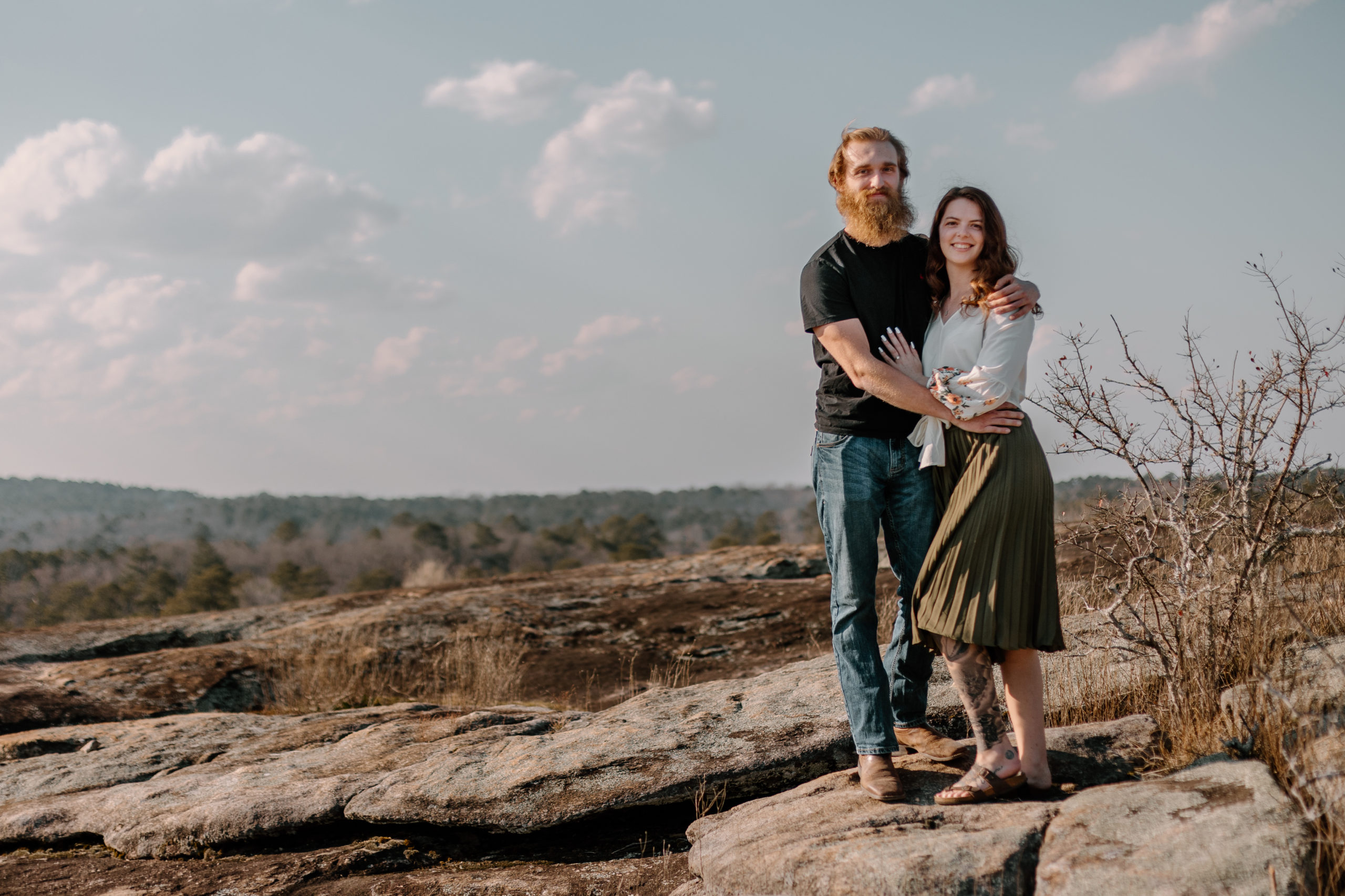 arabia mountain engagement session