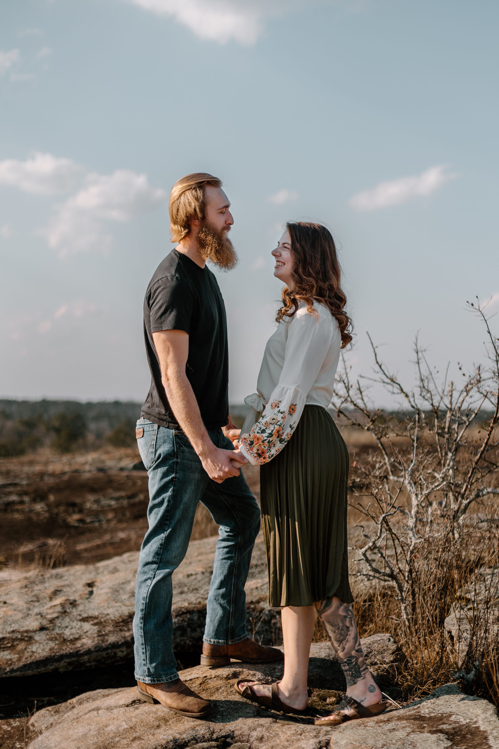 arabia mountain engagement session