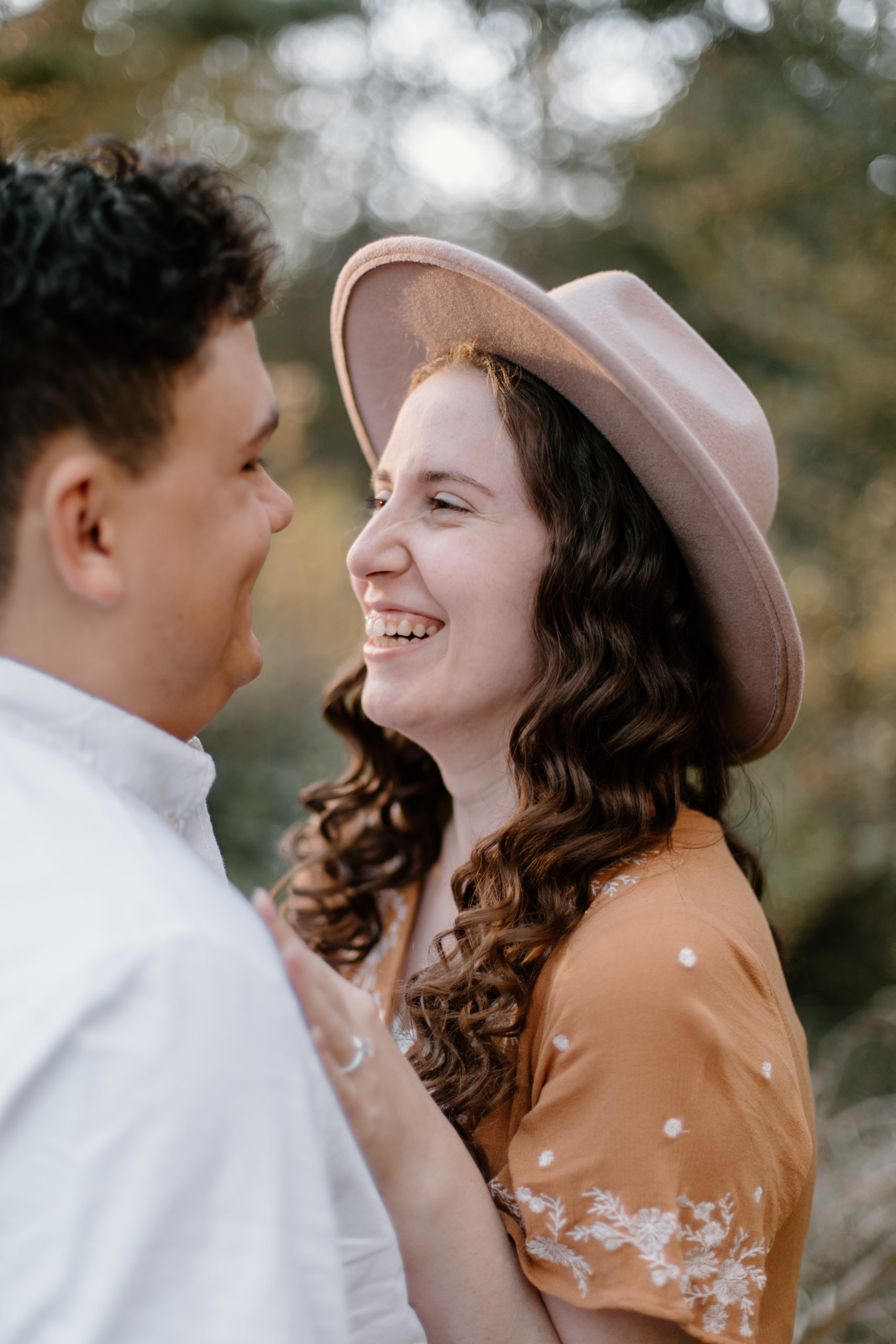 golden hour engagement session