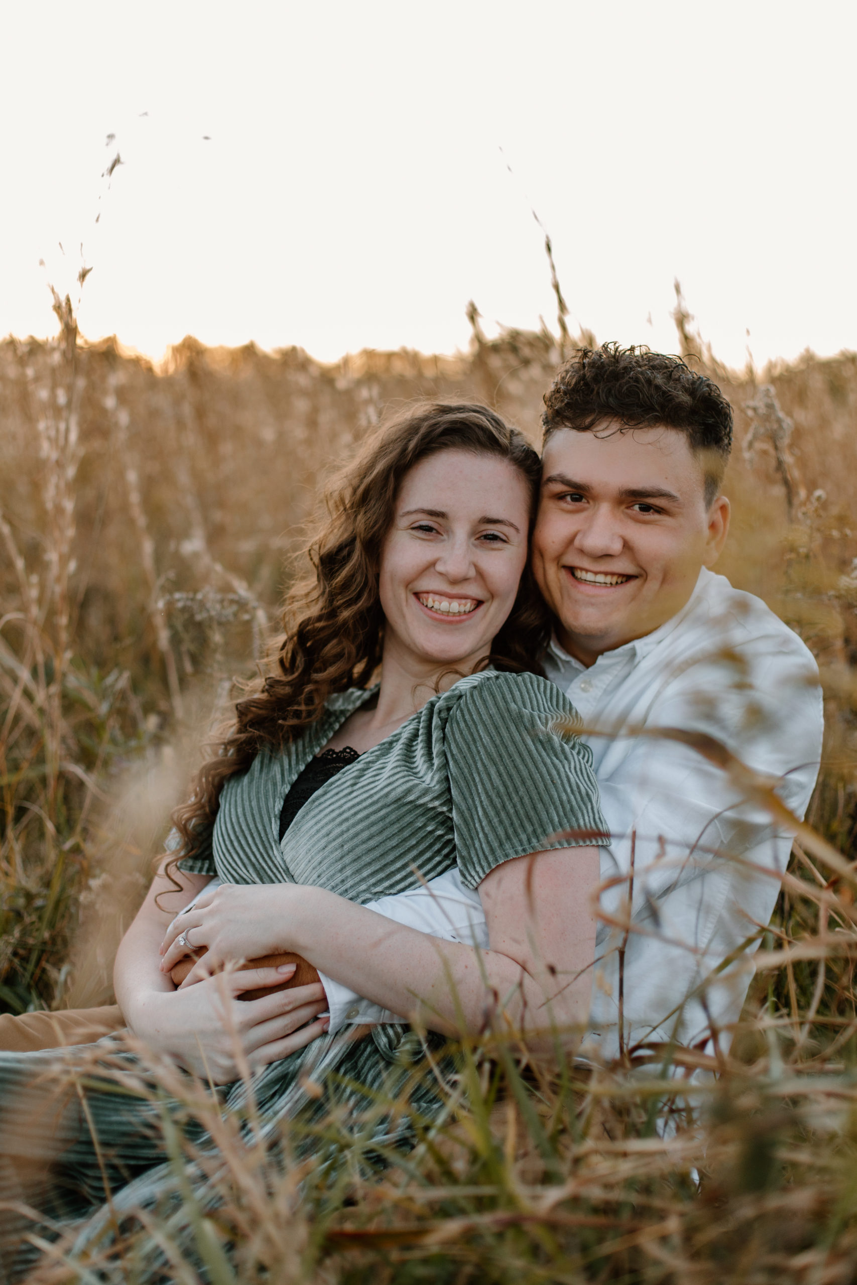 golden hour engagement session