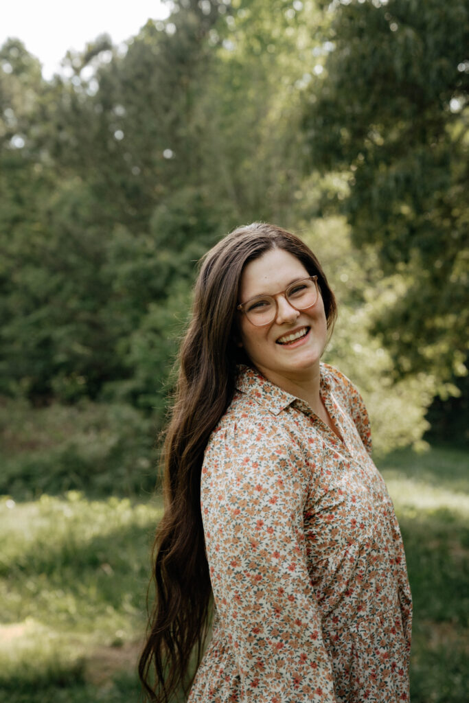 Rachel Boyd poses for a photo in the Georgia forest