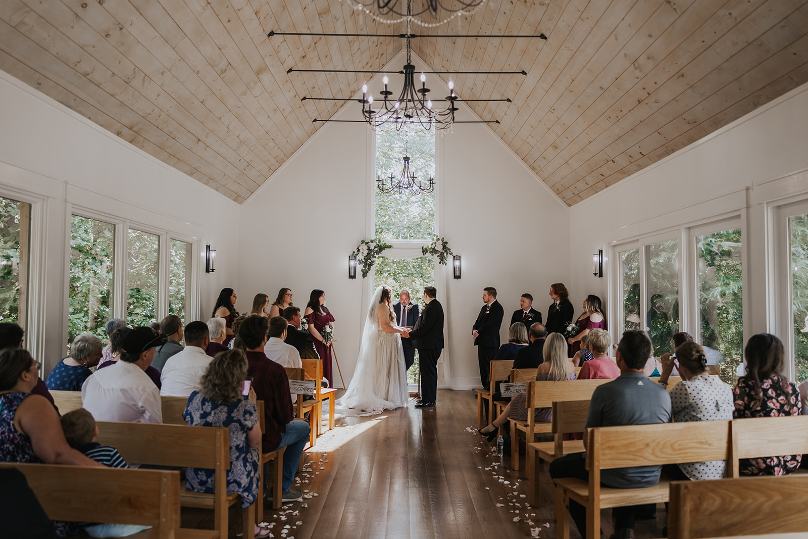 Wedding ceremony at a stunning Georgia wedding venue