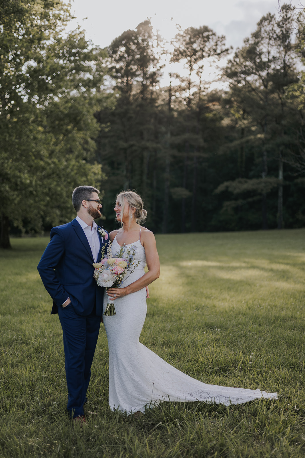 Stunning couple pose together for their dreamy Georgia vow renewal photography