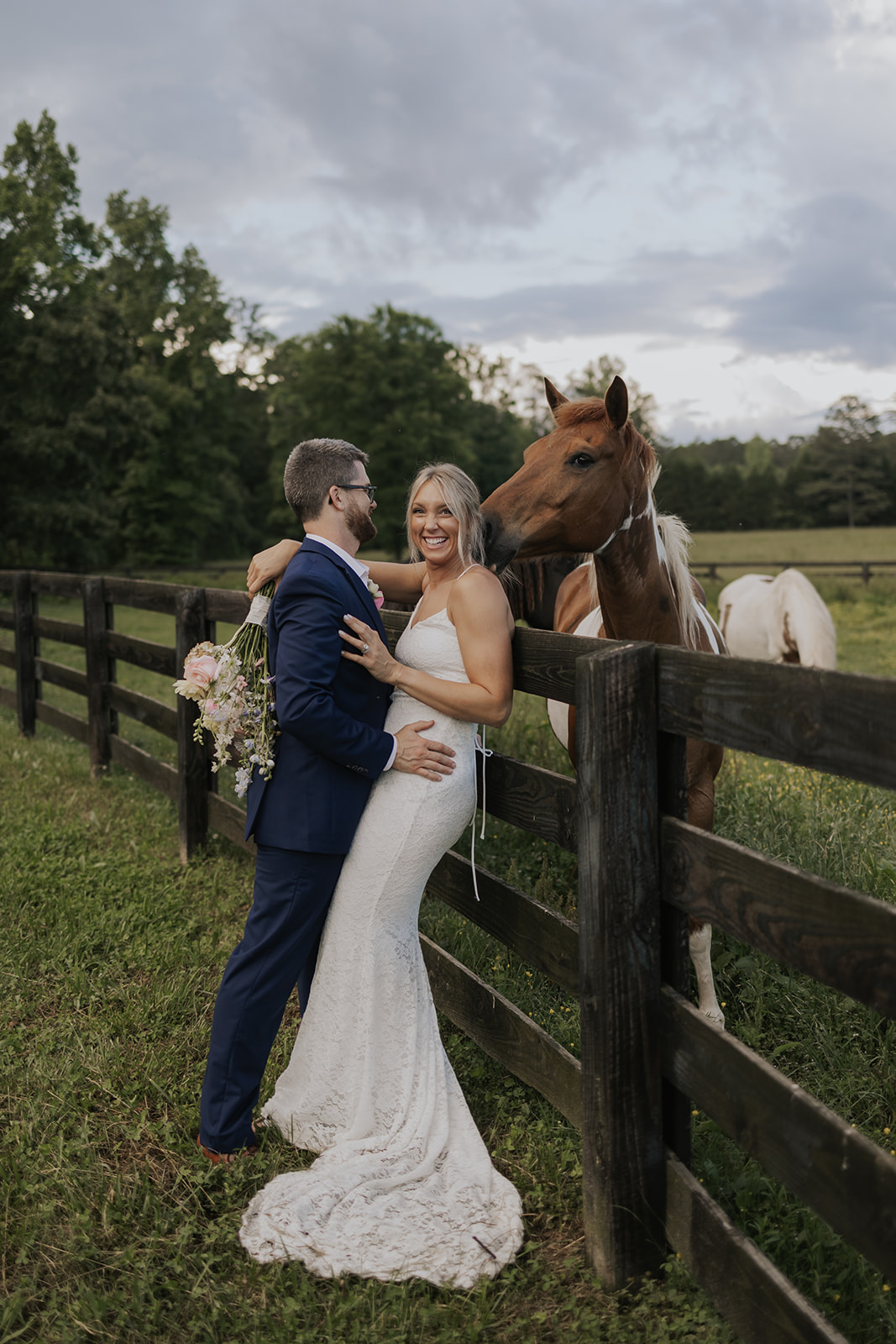 Stunning couple pose together for their dreamy Georgia vow renewal photography