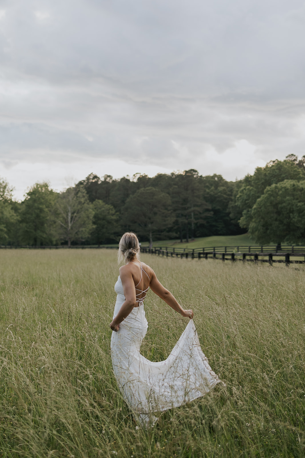 beautiful bride poses for a photo after her Georgia vow renewal