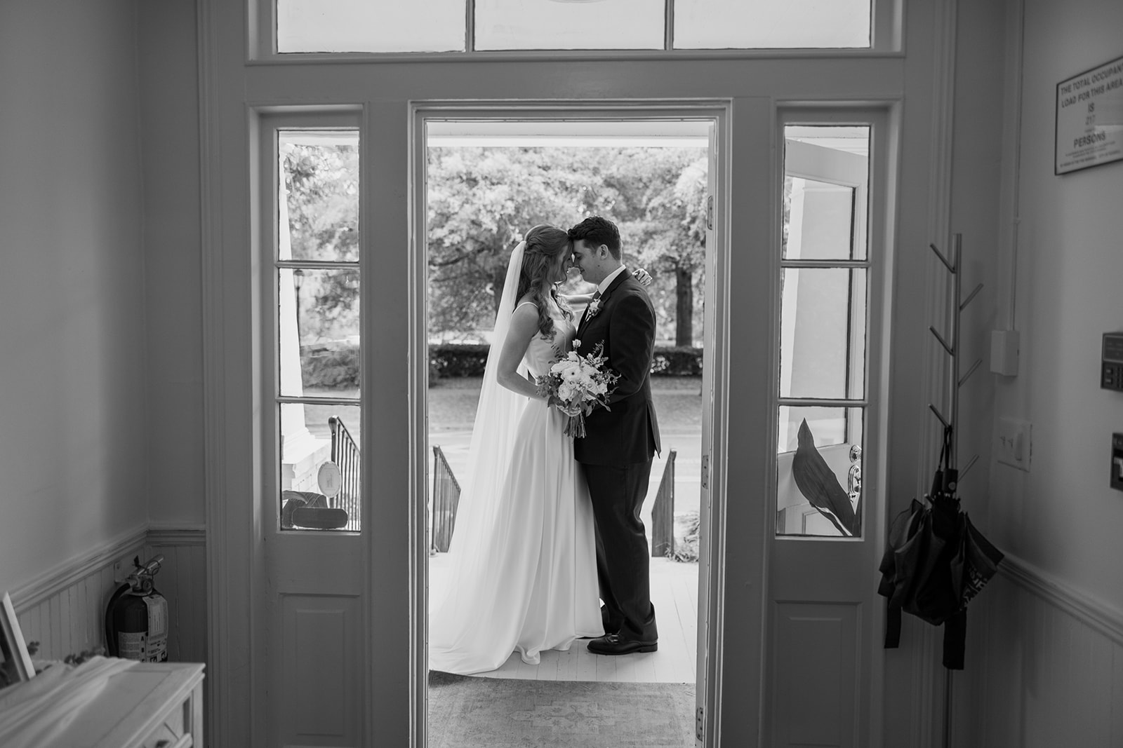 beautiful bride and groom pose after their dreamy wedding ceremony