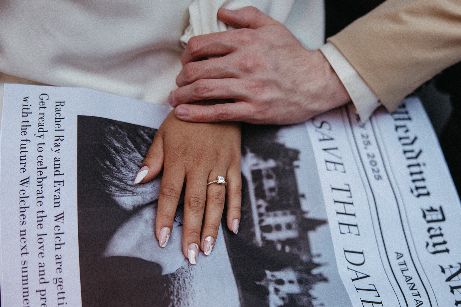 detail shot of a Georgia engagement photo session