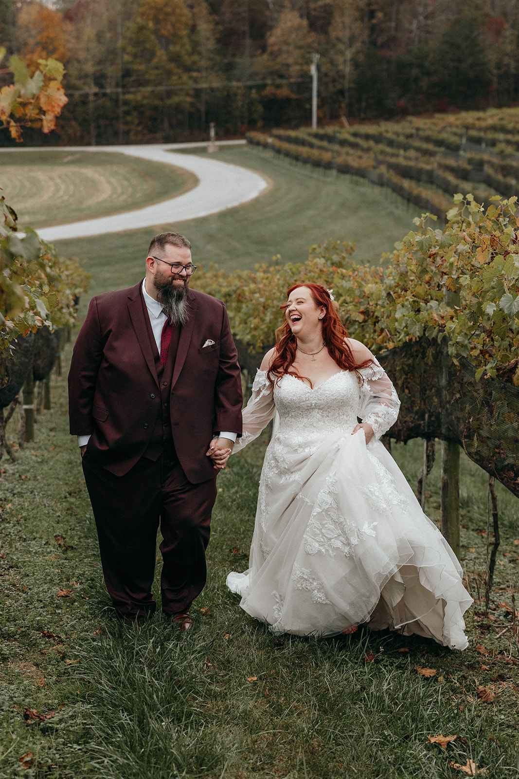 Beautiful Cenita vineyard wedding day shot by Rachel Boyd Photography