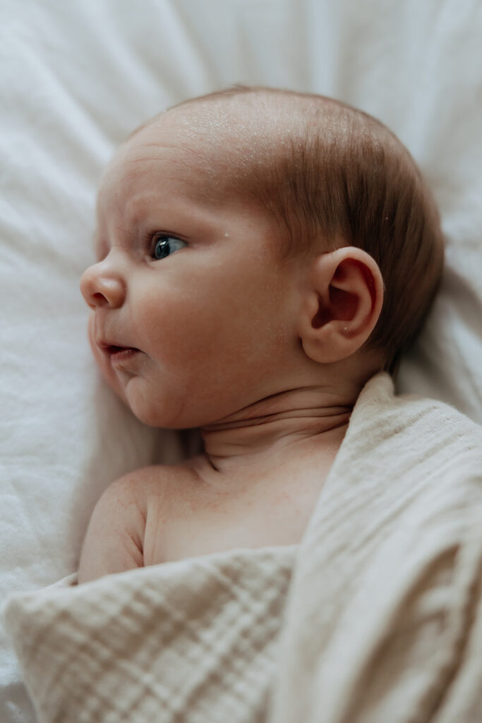 close up of a newborn baby