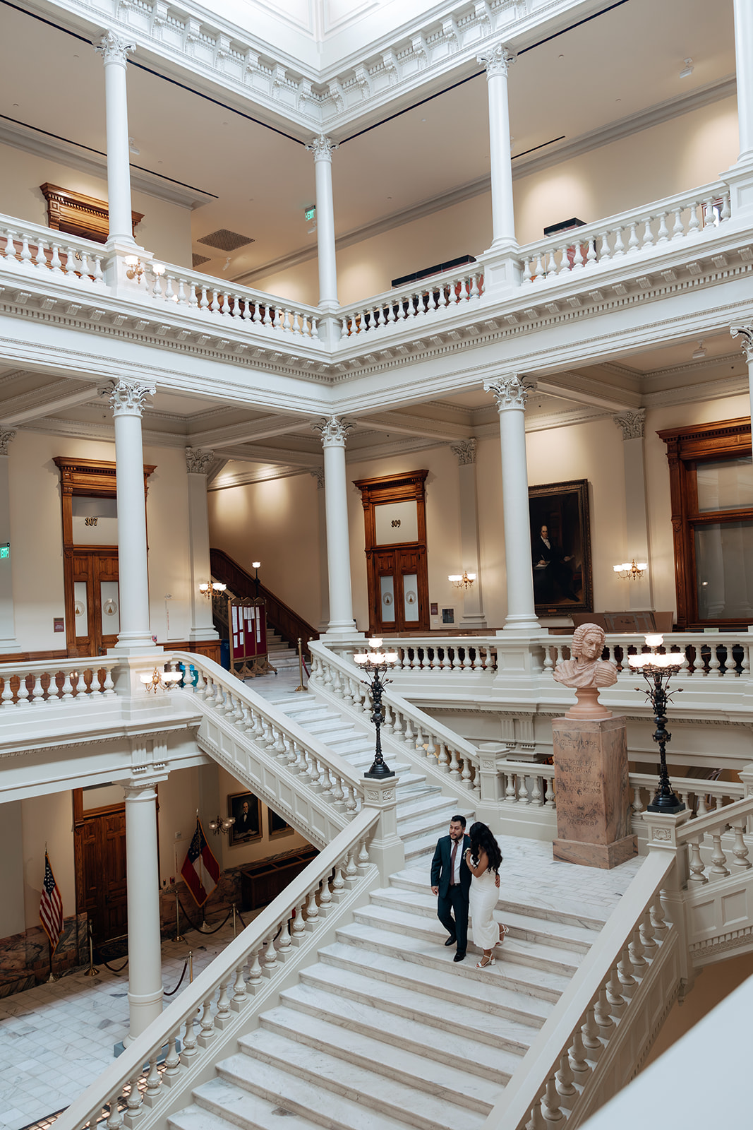 candid moment of the beautiful bride and groom on their elopement day